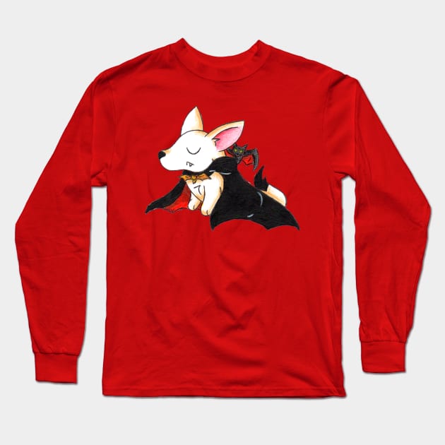 Corgipire Long Sleeve T-Shirt by KristenOKeefeArt